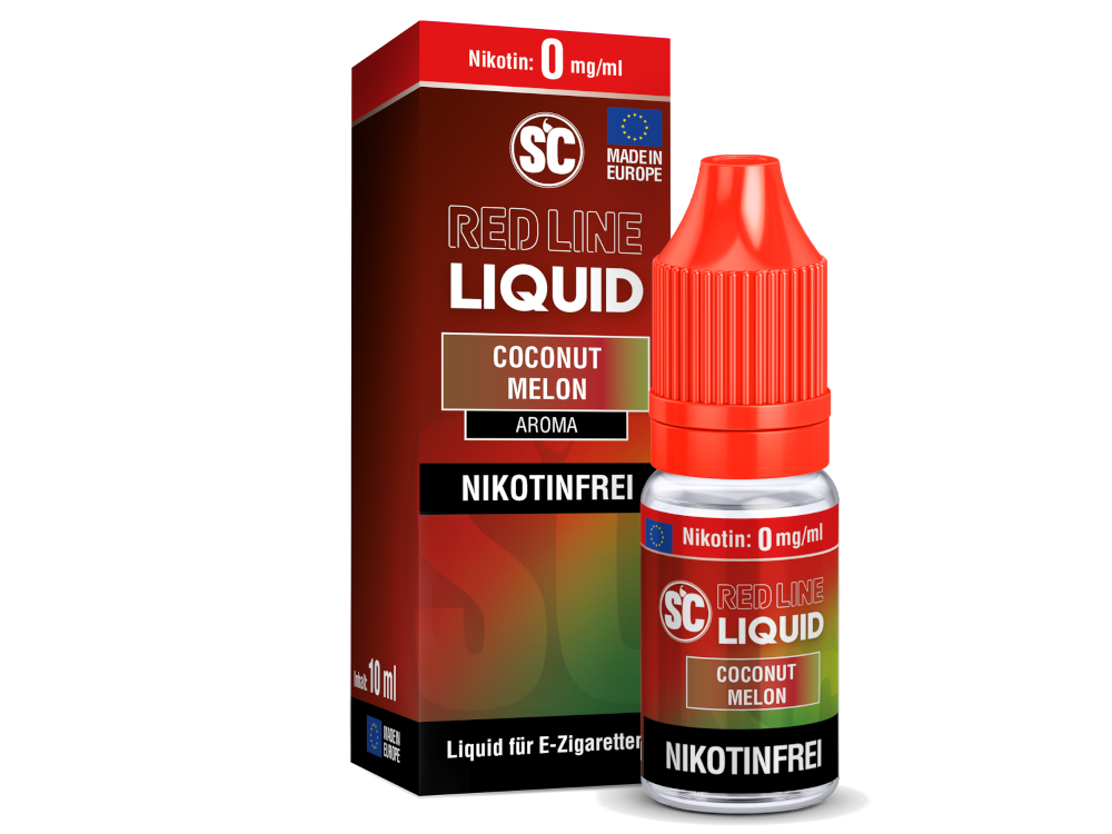 SC - Red Line Coconut Melon - 10ml Fertigliquid (Nikotinfrei/Nikotinsalz)