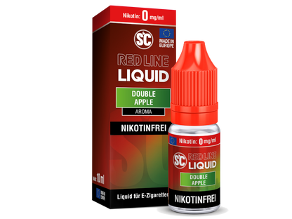 SC - Red Line Double Apple - 10ml Fertigliquid (Nikotinfrei/Nikotinsalz)