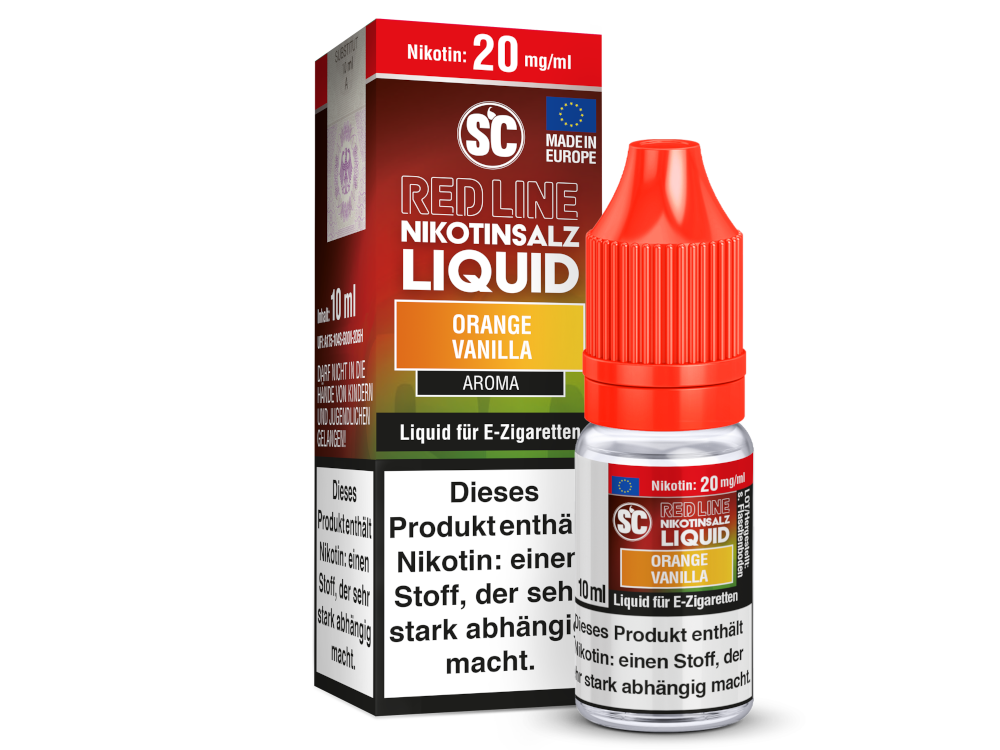 SC - Red Line Orange Vanilla - 10ml Fertigliquid (Nikotinfrei/Nikotinsalz)