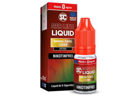 SC - Red Line - Banana Swirl Cookie - 10ml Fertigliquid (Nikotinfrei/Nikotinsalz)