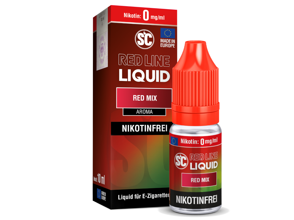 SC - Red Line - Red Mix - 10ml Fertigliquid (Nikotinfrei/Nikotinsalz)