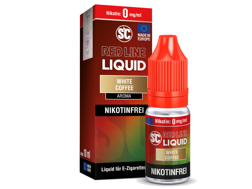 SC - Red Line - White Coffee - 10ml Fertigliquid (Nikotinfrei/Nikotinsalz)