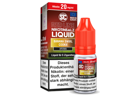 SC - Red Line - Banana Swirl Cookie - 10ml Fertigliquid (Nikotinfrei/Nikotinsalz)