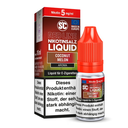 SC - Red Line Coconut Melon - 10ml Fertigliquid (Nikotinfrei/Nikotinsalz)