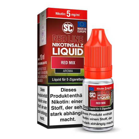 SC - Red Line - Red Mix - 10ml Fertigliquid (Nikotinfrei/Nikotinsalz)