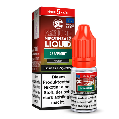 SC - Red Line Spearmint - 10ml Fertigliquid (Nikotinfrei/Nikotinsalz)