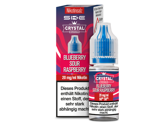 SKE - Crystal - Blueberry Sour Raspberry - 10ml Fertigliquid (Nikotinsalz)