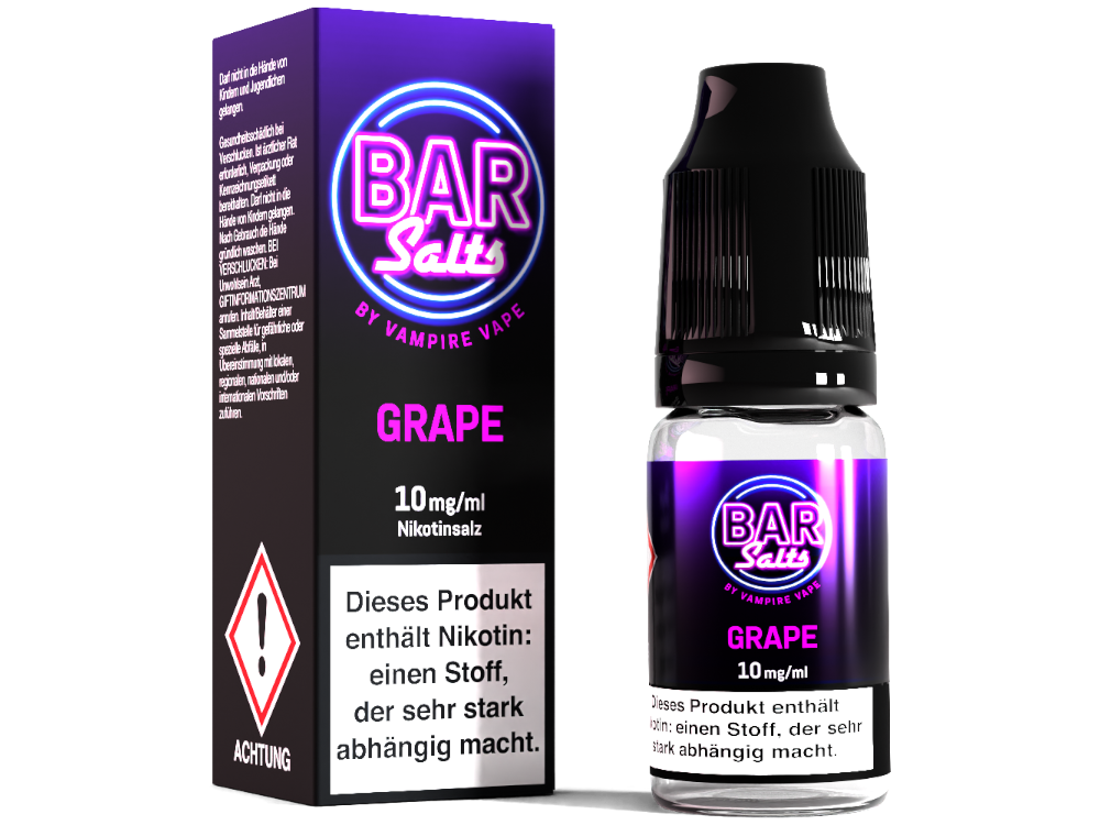 Vampire Vape - Bar Salts Grape - 10ml Fertigliquid (Nikotinsalz)