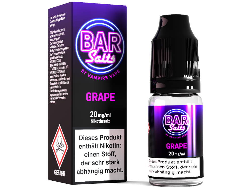 Vampire Vape - Bar Salts Grape - 10ml Fertigliquid (Nikotinsalz)