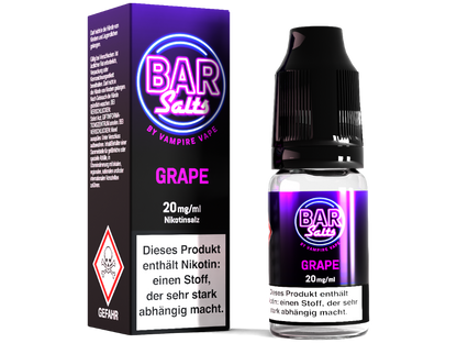 Vampire Vape - Bar Salts Grape - 10ml Fertigliquid (Nikotinsalz)