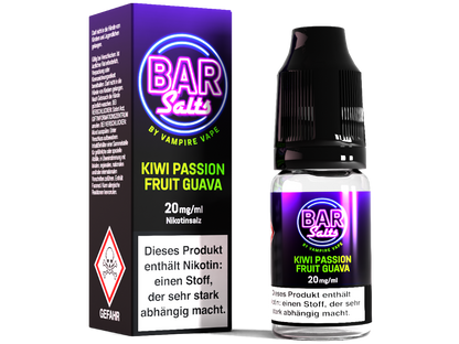 Vampire Vape - Bar Salts Kiwi Passion Fruit Guava - 10ml Fertigliquid (Nikotinsalz)