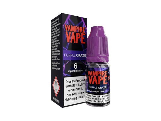 Vampire Vape - Purple Craze - 10ml Fertigliquid (Nikotinfrei/Nikotin)