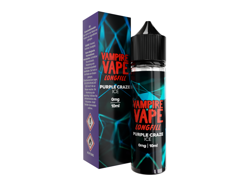 Vampire Vape - Purple Craze Ice - Longfill Aroma 10ml (60ml Flasche)