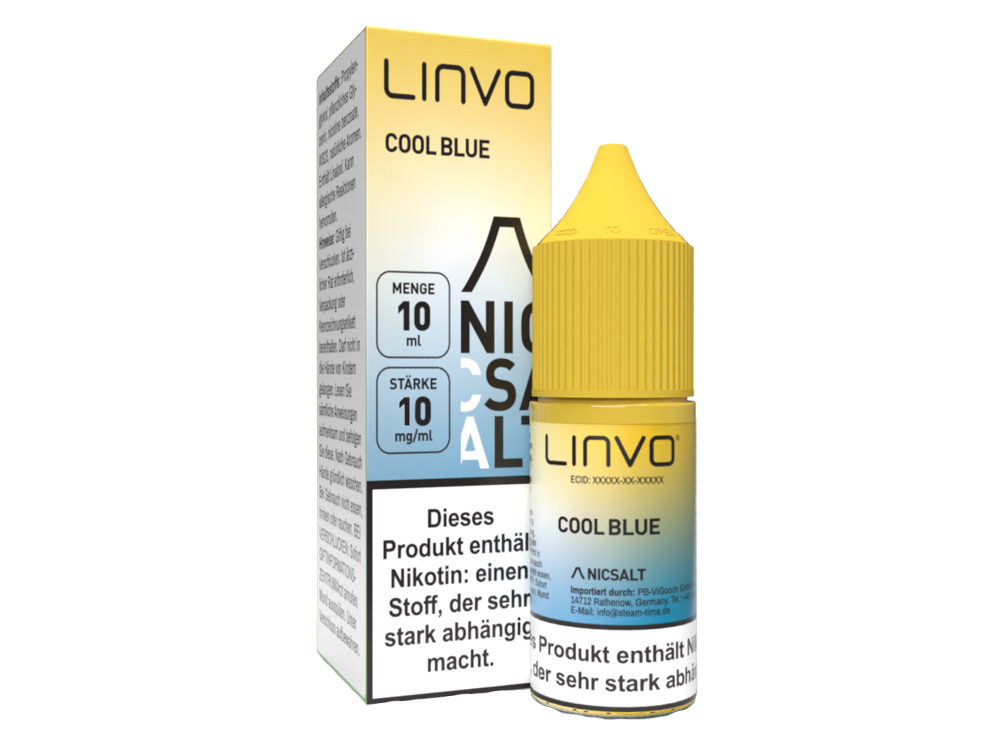 Linvo - Cool Blue - 10ml Fertigliquid (Nikotinsalz)