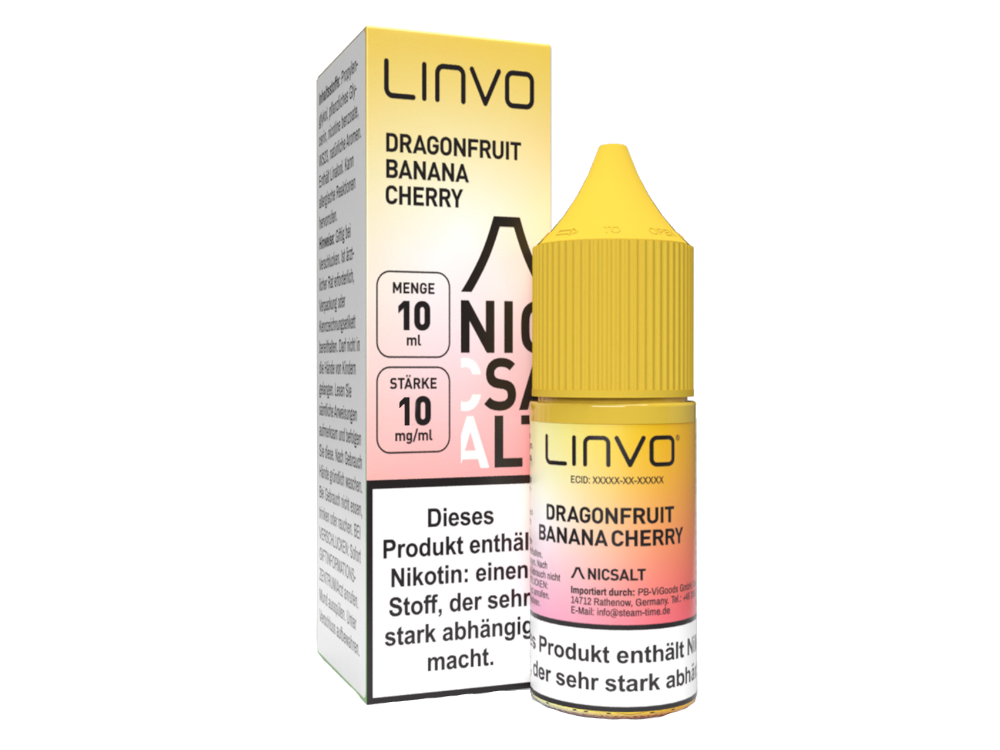 Linvo - Dragonfruit Banana Cherry - 10ml Fertigliquid (Nikotinsalz)