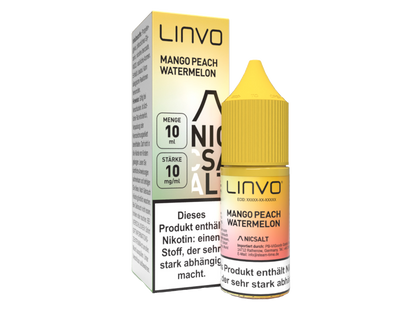 Linvo - Mango Peach Watermelon - 10ml Fertigliquid (Nikotinsalz)