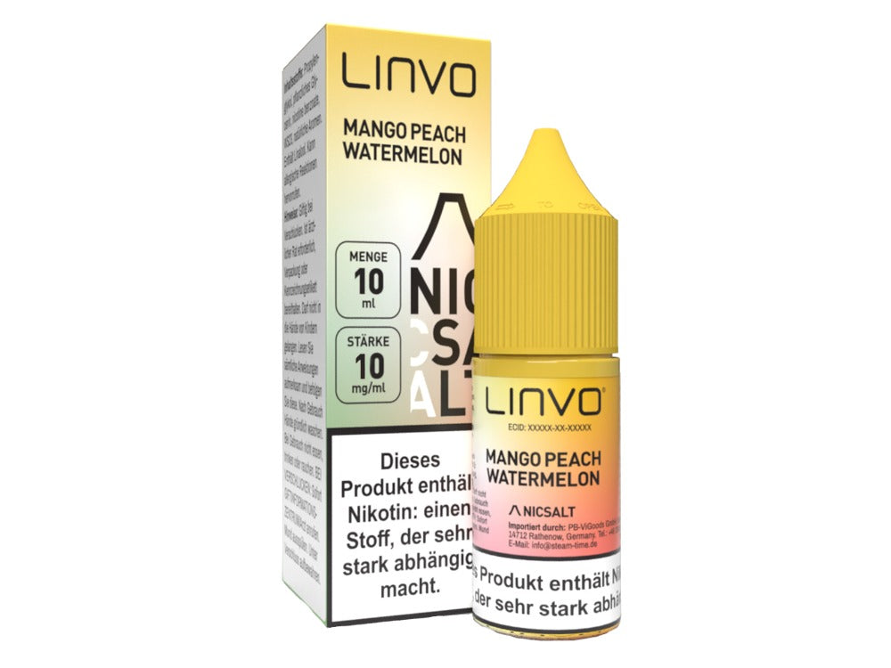 Linvo - Mango Peach Watermelon - 10ml Fertigliquid (Nikotinsalz)