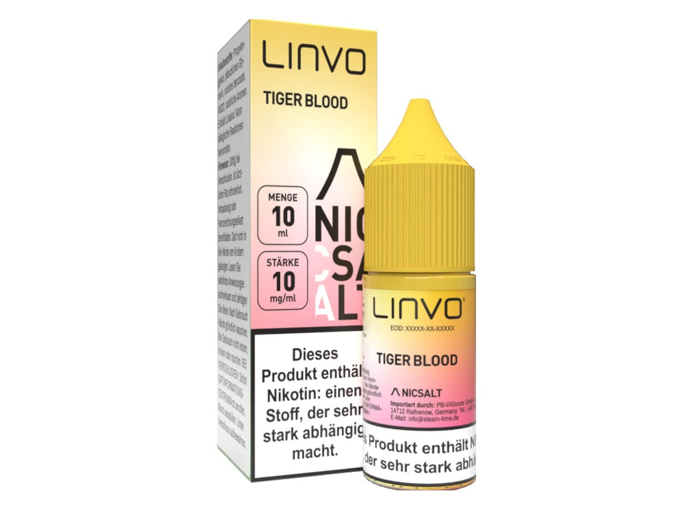 Linvo - Tiger Blood - 10ml Fertigliquid (Nikotinsalz)