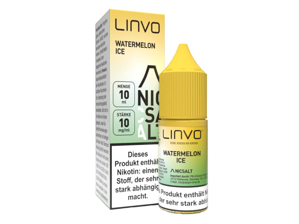 Linvo - Watermelon Ice - 10ml Fertigliquid (Nikotinsalz)