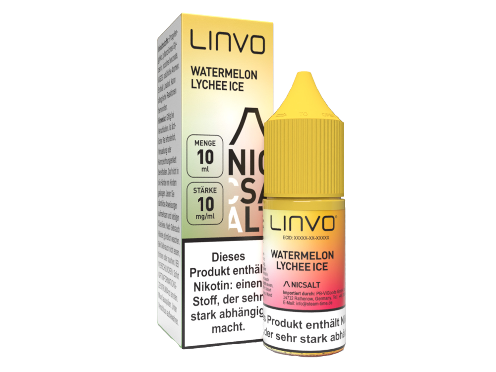 Linvo - Watermelon Lychee Ice - 10ml Fertigliquid (Nikotinsalz)