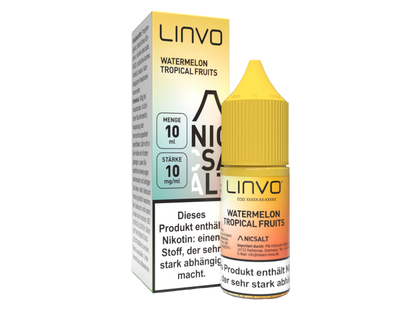 Linvo - Watermelon Tropical Fruits - 10ml Fertigliquid (Nikotinsalz)