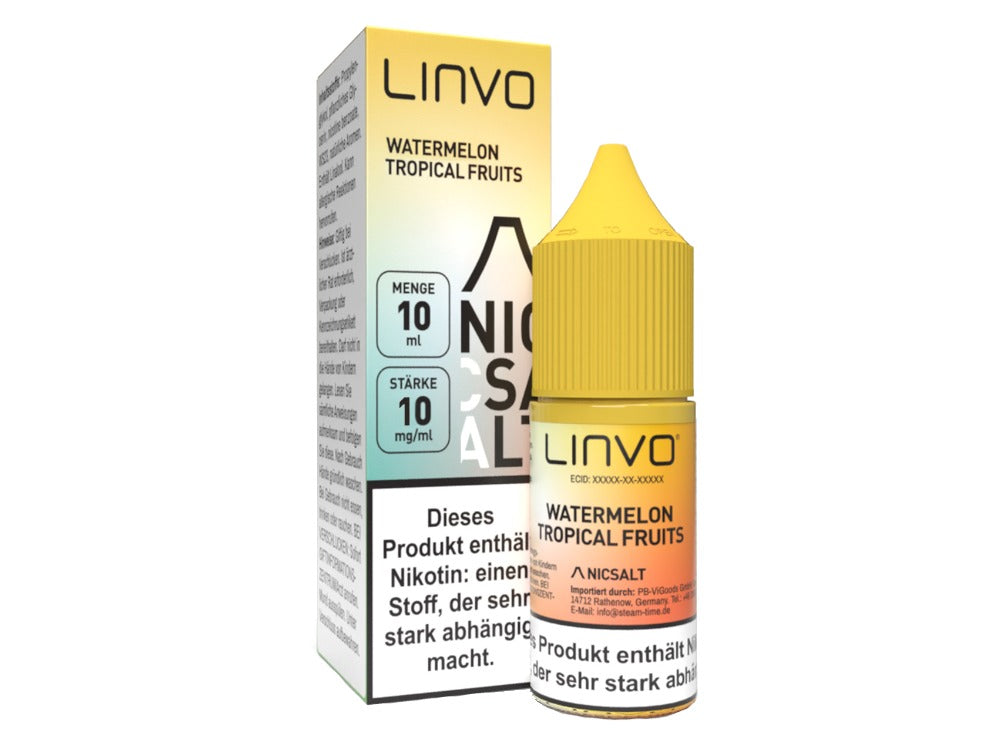 Linvo - Watermelon Tropical Fruits - 10ml Fertigliquid (Nikotinsalz)
