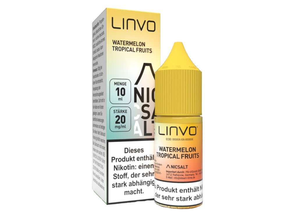 Linvo - Watermelon Tropical Fruits - 10ml Fertigliquid (Nikotinsalz)