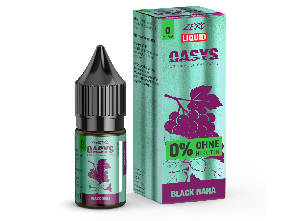 Revoltage OASYS - Black Nana - 10ml Fertigliquid (Hybrid Nikotinsalz)