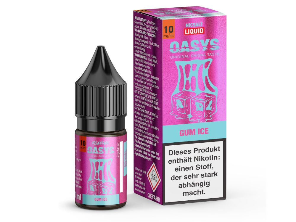 Revoltage OASYS - Gum Ice - 10ml Fertigliquid (Hybrid Nikotinsalz)