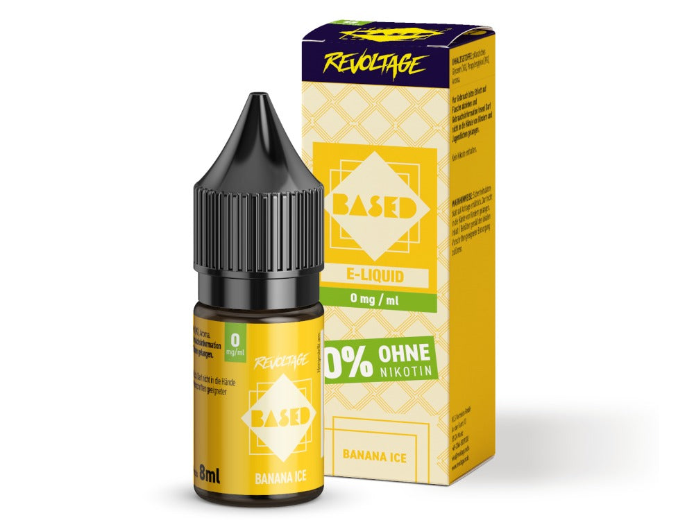 Revoltage - BASED - Banana Ice - 10ml Fertigliquid (Nikotinfrei/Hybrid Nikotinsalz)