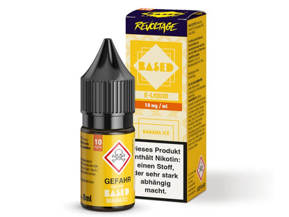 Revoltage - BASED - Banana Ice - 10ml Fertigliquid (Nikotinfrei/Hybrid Nikotinsalz)