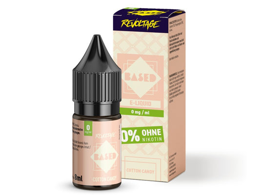 Revoltage - BASED - Cotton Candy - 10ml Fertigliquid (Nikotinfrei/Hybrid Nikotinsalz)
