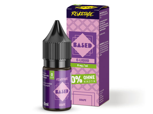 Revoltage - BASED - Grape - 10ml Fertigliquid (Nikotinfrei/Hybrid Nikotinsalz)