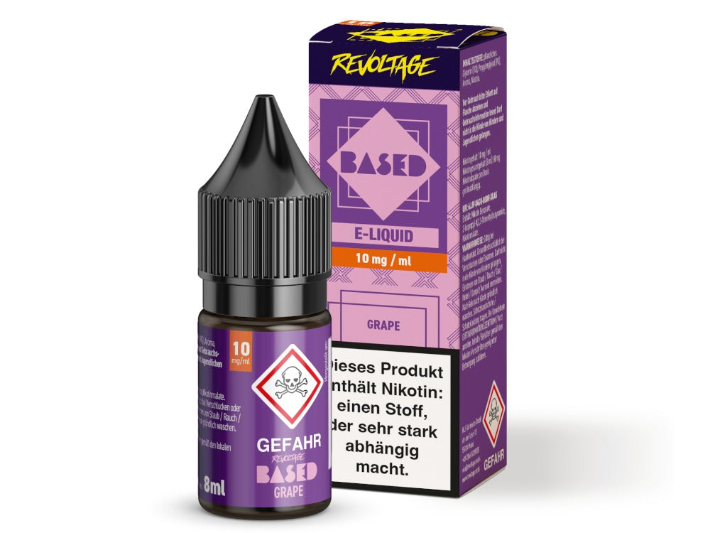 Revoltage - BASED - Grape - 10ml Fertigliquid (Nikotinfrei/Hybrid Nikotinsalz)