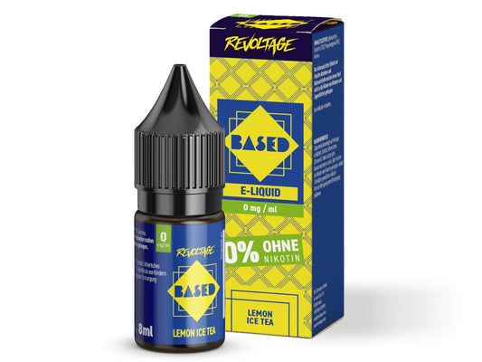 Revoltage - BASED - Lemon Ice Tea - 10ml Fertigliquid (Nikotinfrei/Hybrid Nikotinsalz)