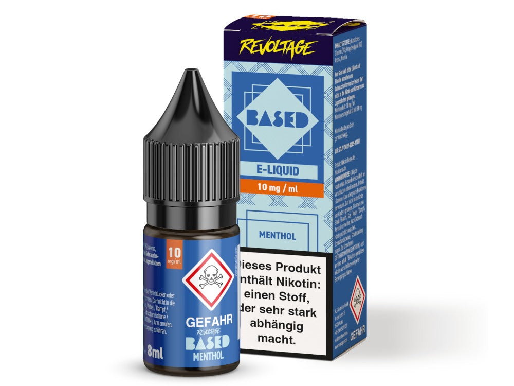 Revoltage - BASED - Menthol - 10ml Fertigliquid (Nikotinfrei/Hybrid Nikotinsalz)