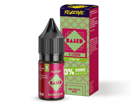 Revoltage - BASED - Red Fruit Mint - 10ml Fertigliquid (Nikotinfrei/Hybrid Nikotinsalz)
