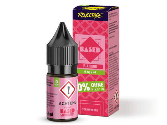Revoltage - BASED - Strawberry - 10ml Fertigliquid (Nikotinfrei/Hybrid Nikotinsalz)
