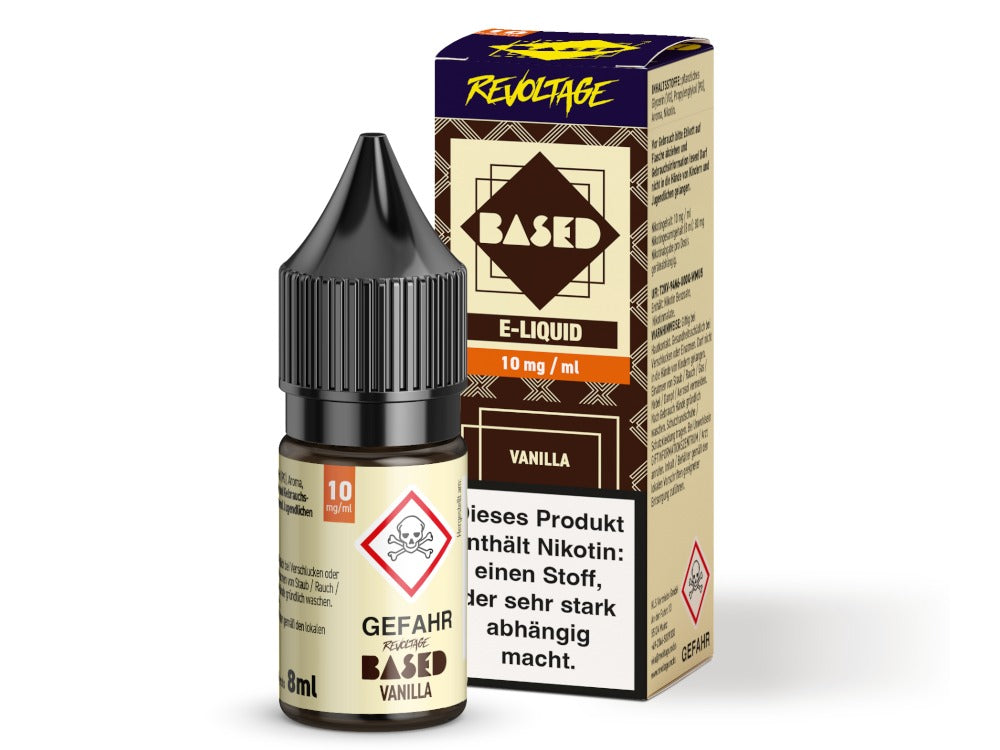 Revoltage - BASED - Vanilla - 10ml Fertigliquid (Nikotinfrei/Hybrid Nikotinsalz)