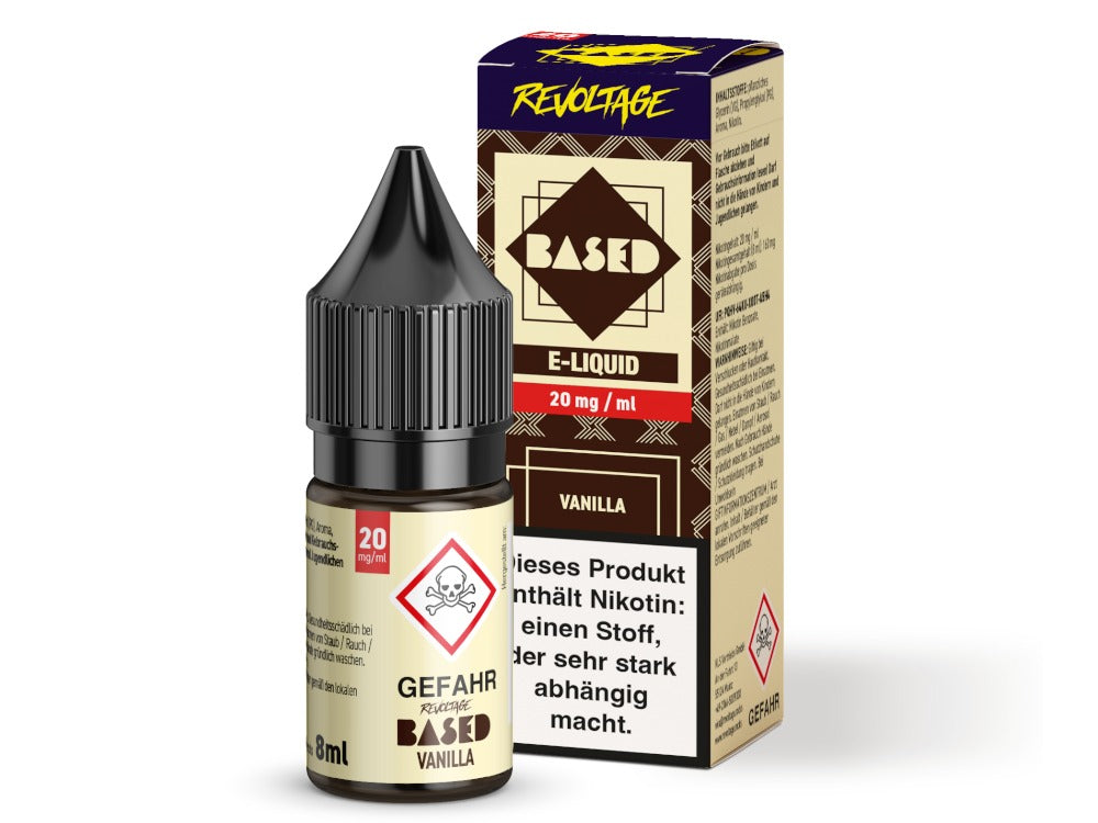 Revoltage - BASED - Vanilla - 10ml Fertigliquid (Nikotinfrei/Hybrid Nikotinsalz)