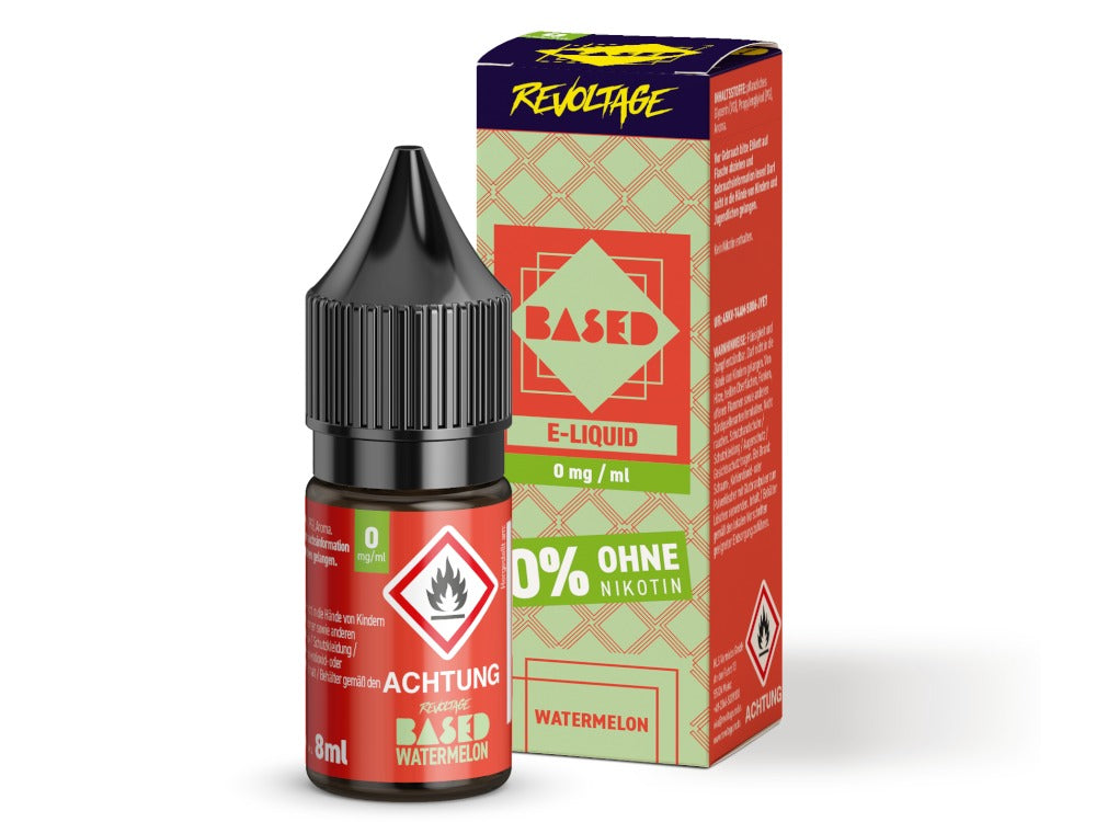 Revoltage - BASED - Watermelon - 10ml Fertigliquid (Nikotinfrei/Hybrid Nikotinsalz)