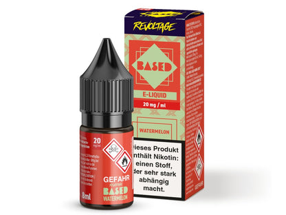 Revoltage - BASED - Watermelon - 10ml Fertigliquid (Nikotinfrei/Hybrid Nikotinsalz)
