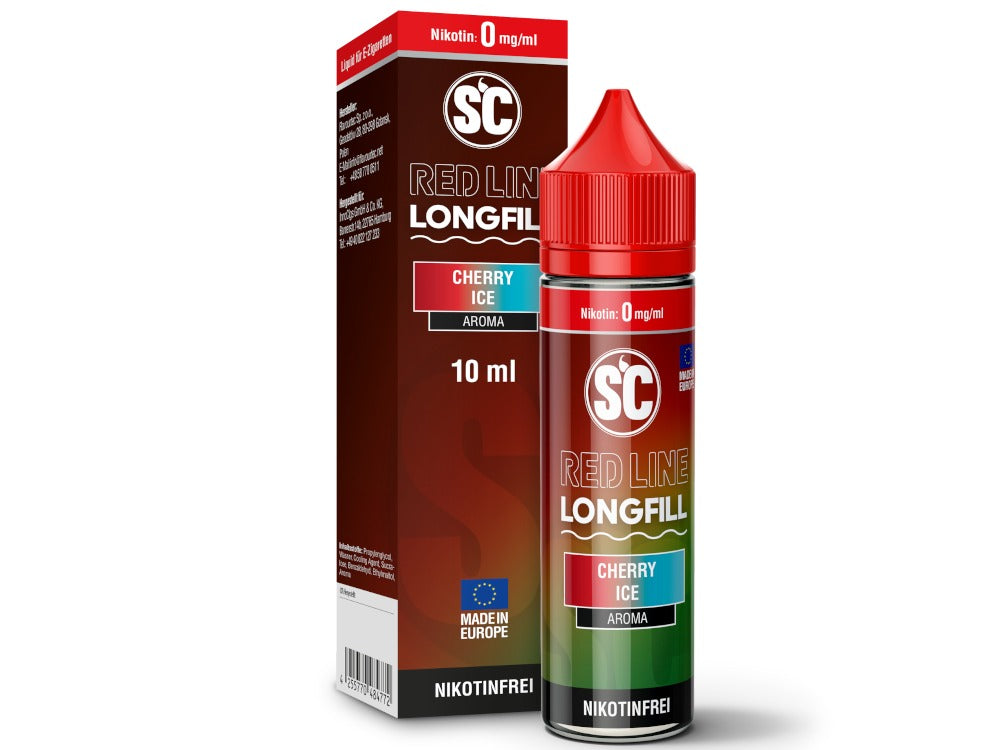 SC - Red Line - Cherry Ice - 10ml Longfill Aroma (60ml Flasche)