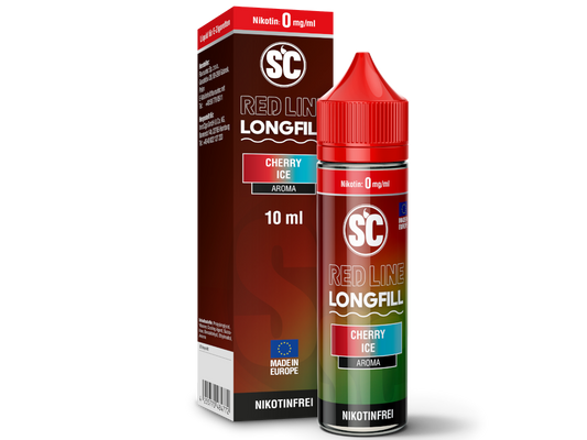 SC - Red Line - Cherry Ice - 10ml Longfill Aroma (60ml Flasche)
