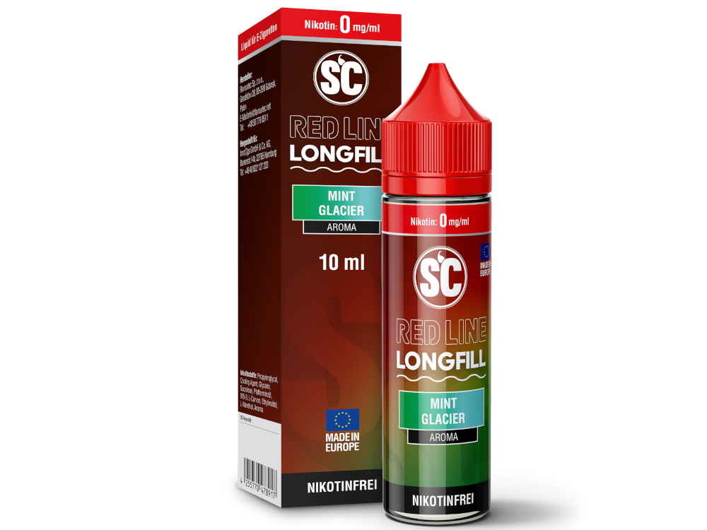SC - Red Line - Mint Glacier - 10ml Longfill Aroma (60ml Flasche)
