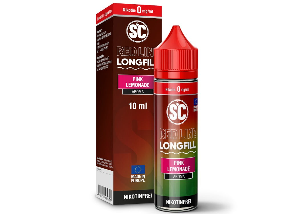 SC - Red Line - Pink Lemonade - 10ml Longfill Aroma (60ml Flasche)
