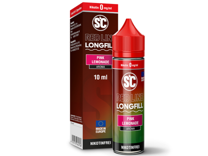 SC - Red Line - Pink Lemonade - 10ml Longfill Aroma (60ml Flasche)