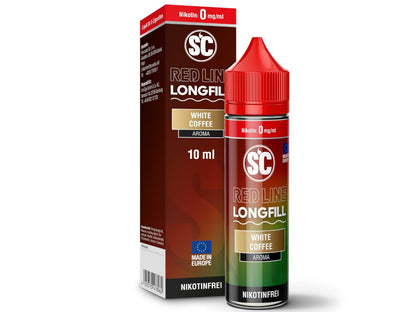 SC - Red Line - White Coffee - 10ml Longfill Aroma (60ml Flasche)