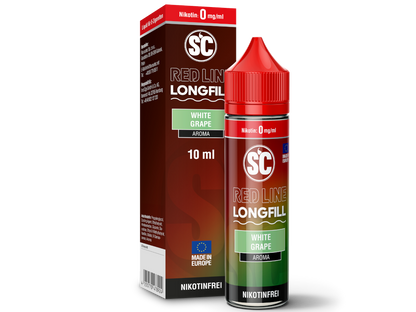 SC - Red Line - White Grape - 10ml Longfill Aroma (60ml Flasche)