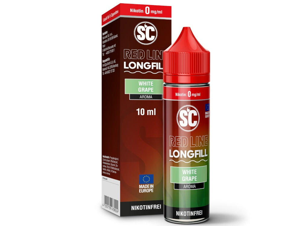 SC - Red Line - White Grape - 10ml Longfill Aroma (60ml Flasche)